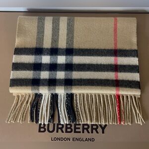 Burberry check cashmere scarf